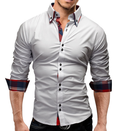 Camisa Slim Clásica Interior para Hombre - Image 4