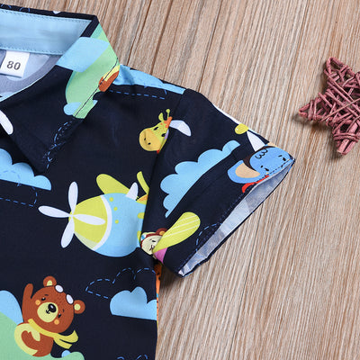 Conjunto Infantil Estampado: Playera y Shorts Casuales - Image 5
