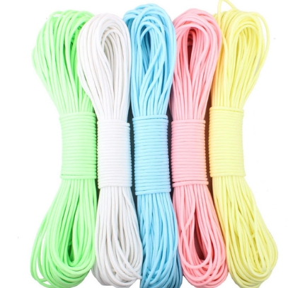 Cuerda Luminosa 9 Núcleos para Camping - Equipo de Seguridad Outdoor
