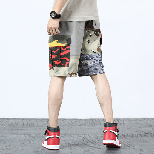 Shorts Camuflado con Detalles de Costura Personalizada - Image 5