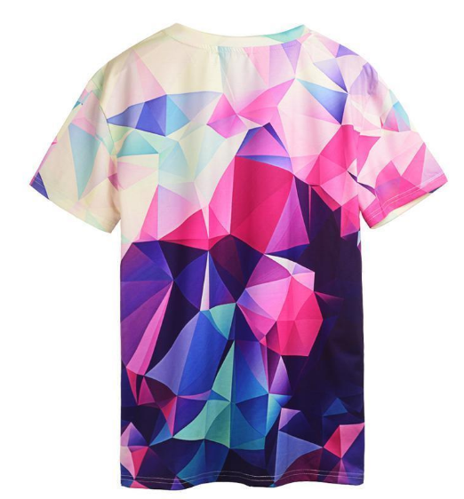 Playera 3D con Bloques de Color