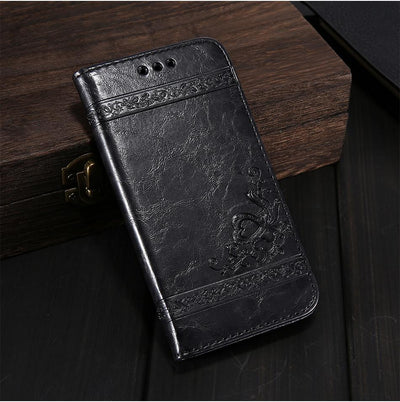 Funda Tipo Libro de Cuero Retro Lujo Compatible con iPhone y Samsung Galaxy - Image 6