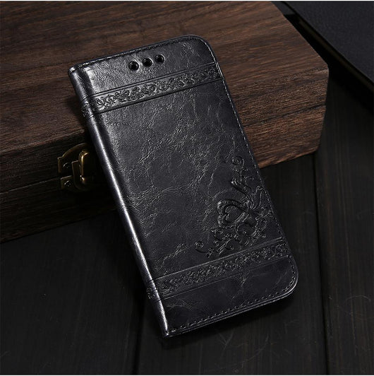 Funda Tipo Libro de Cuero Retro Lujo Compatible con iPhone y Samsung Galaxy - Image 6