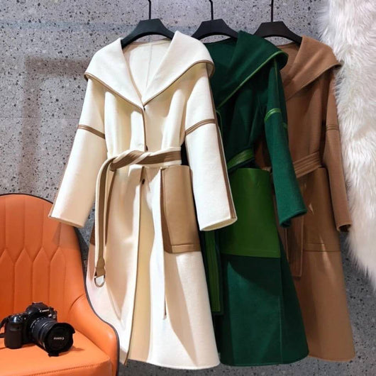 Cinturón Reductor Estilo Británico con Detalles en Contraste para Mujer