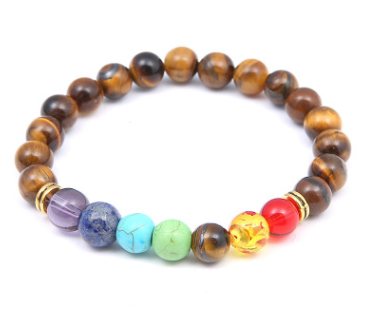Pulsera de Cuentas de Piedra Natural Sistema Solar Ocho Planetas Galaxia Universo Estrella Guardiana - Image 20