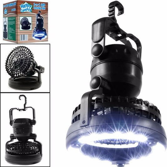 Lámpara Ventilador de Camping