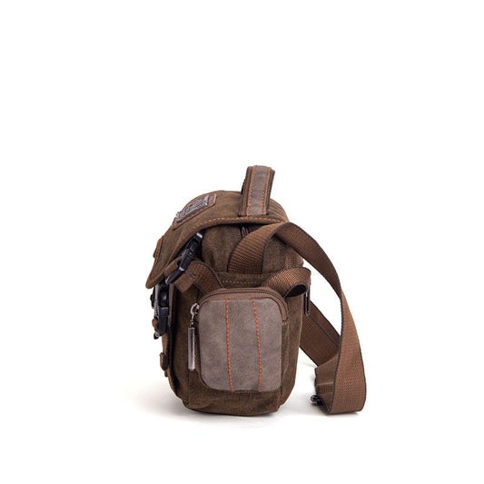 Bolsa Bandolera de Lona para Hombre - Maletín Retro Casual Crossbody - Image 2