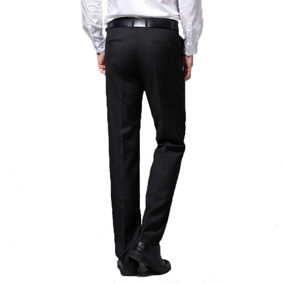 Men's Executive Slim Straight Business Suit Trousers