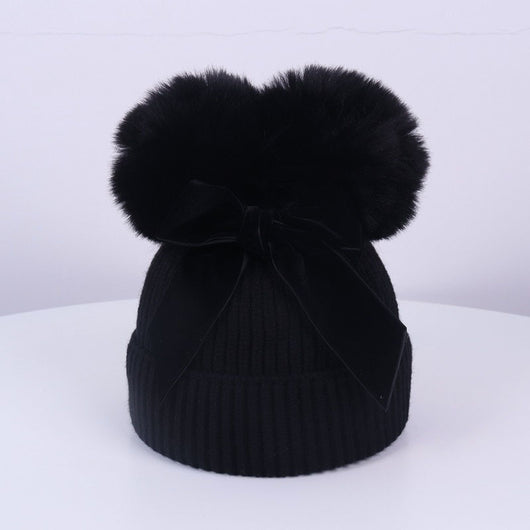 Gorro Tejido con Doble Pompón - Calidez y Estilo para el Invierno - Image 17