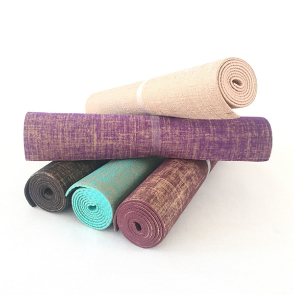 Tapete de Yoga en Tela de Algodón Natural