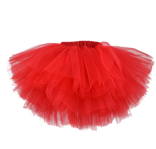 Tutú Princesa Halloween Niña 6 Capas Tul Esponjoso Danza Falda Multicolor - Image 6