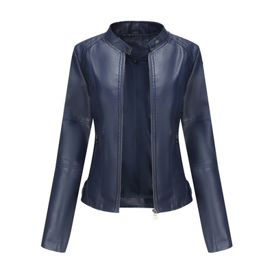 Chaqueta de Cuero para Mujer con Cierre de Cremallera - Diseño Clásico Elegante - Image 10