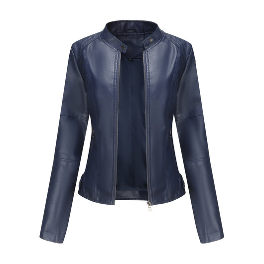 Chaqueta de Cuero para Mujer con Cierre de Cremallera - Diseño Clásico Elegante - Image 10