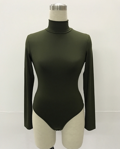 Jumpsuit Invierno Mujer 12 Colores Cuello Alto Manga Larga Ajustado - Image 3