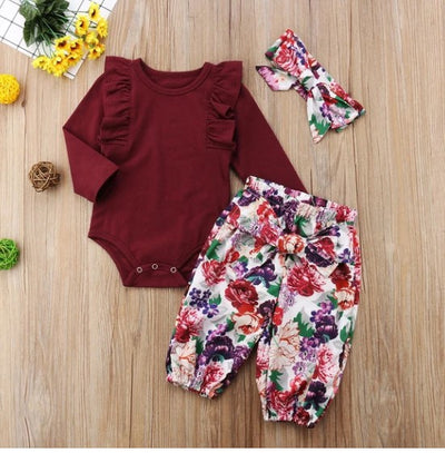 Conjunto de 3 Piezas: Jumpsuit Estampado con Diadema - Image 11