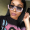 Gafas de Sol Cuadradas con Brillantes