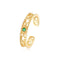 Anillo de Encaje Calado con Rayas Delicadas