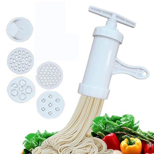Máquina Manual para Hacer Pasta y Fideos con 5 Moldes Intercambiables - Image 2