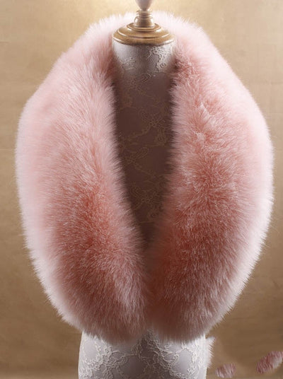 Chal con Cuello de Piel Sintética de Zorro para Mujer - Abrigo Elegante Otoño - Image 7