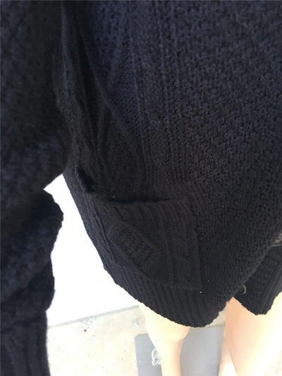 Cardigan Suelto de Punto con Mangas Murciélago - Image 13