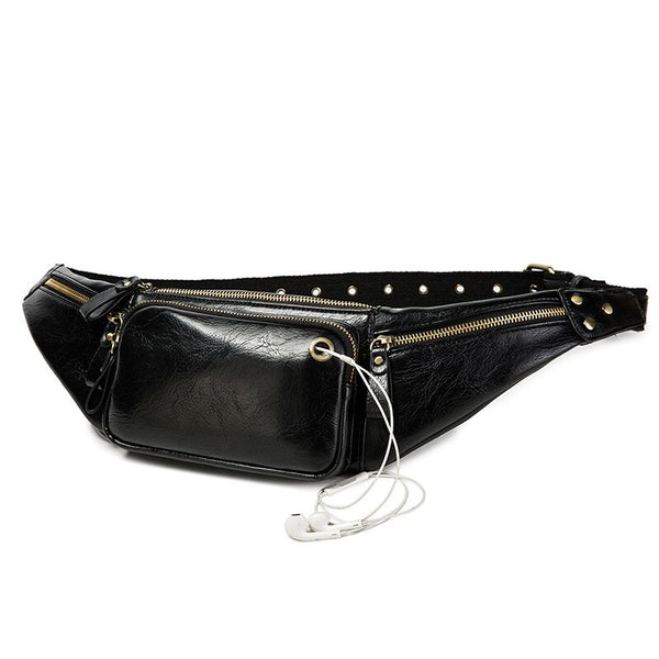 Bolsa Mensajera Retro para Hombre con Compartimento para Celular