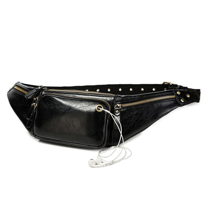 Bolsa Mensajera Retro para Hombre con Compartimento para Celular - Image 2