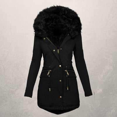 Chaqueta Acolchada de Algodón con Cuello de Lana - Largo Medio - Image 20