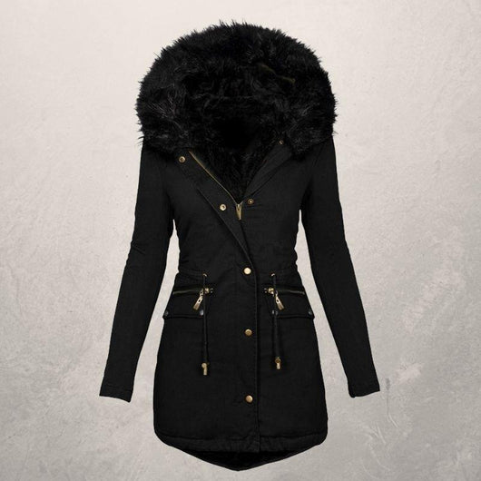 Chaqueta Acolchada de Algodón con Cuello de Lana - Largo Medio - Image 20