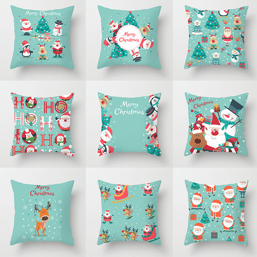 Funda de Almohada Navideña con Diseño Infantil
