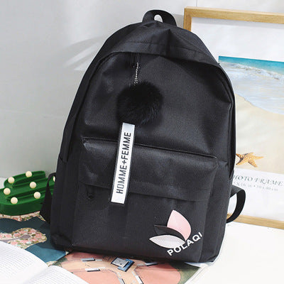 Mochila de Lona con Estampado de Hojas - Image 4