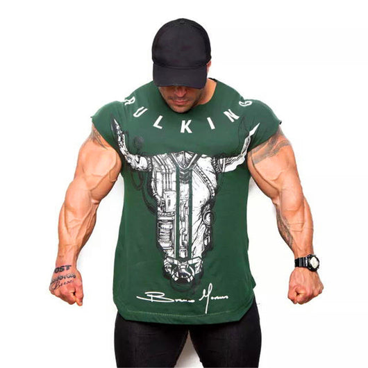 Playera Deportiva de Algodón Cuello Redondo para Entrenamiento al Aire Libre Hombre - Image 3