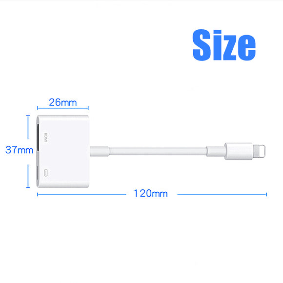 Cable Adaptador Lightning a HDMI - Espejo de Pantalla en HD