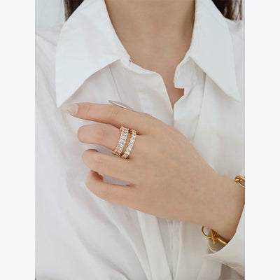 Anillo de Diamante Doble Brillante - Image 2