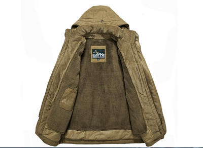 Chaqueta de Invierno para Hombre en Lana Gruesa - Reversible con Capucha Desmontable - Image 7