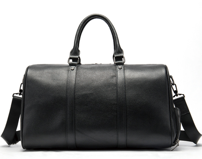 Bolsa de Viaje de Cuero Premium con Compartimento de Zapatos y Bandolera - Image 2