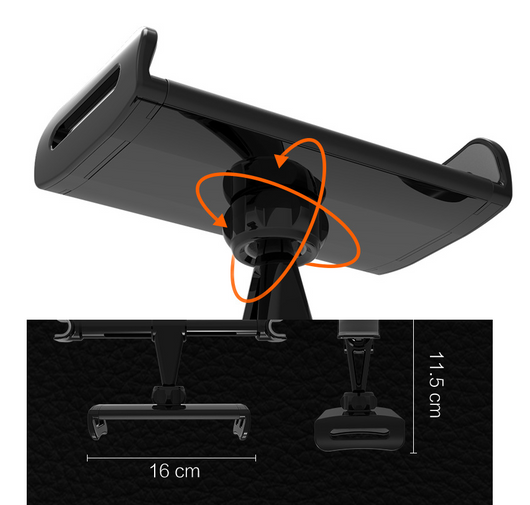 Soporte de Aluminio para Celular en Reposacabezas del Auto - Navegación sin Obstrucciones - Image 18