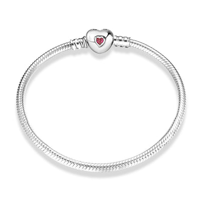 Pulsera de Plata Esterlina S925 con Cadena de Serpiente y Dijes Intercambiables - Image 12
