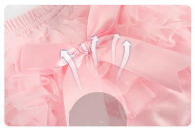 Shorts Infantiles con Moño Mesh - Ropa Coreana para Niñas - Image 6