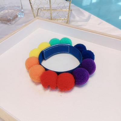 Collar Corgi con Pompón de Pelaje Colorido para Festival - Image 10