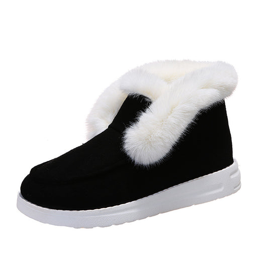 Zapatos Casuales de Algodón para Mujer Talla Grande con Punta Redonda - Image 2