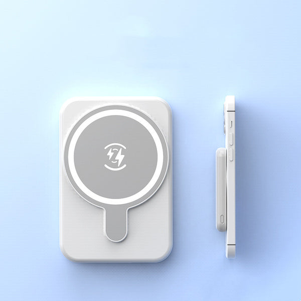 Batería Portátil Magnética 5000mAh con Carga Inalámbrica