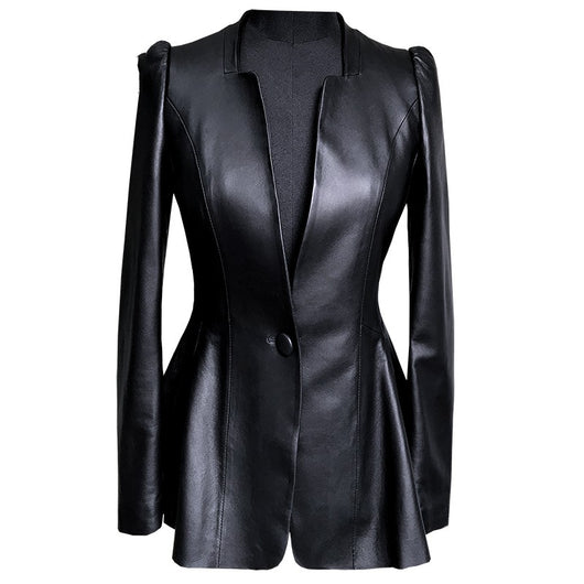 Chaqueta de Cuero Corta para Mujer - Image 7