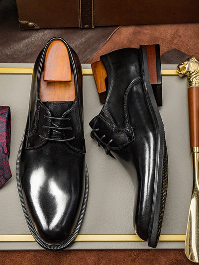 Zapatos de Cuero Ejecutivo Estilo Coreano para Hombre - Image 13