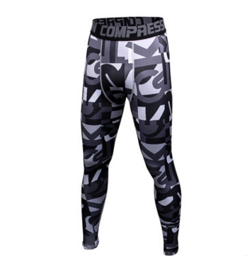 Pantalones de Compresión Camuflaje para Hombre - Leggings Deportivos Ajustados - Image 16