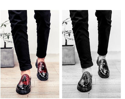 Zapatos Casuales Hombre Estilo Coreano con Borlas y Suela Gruesa - Image 11
