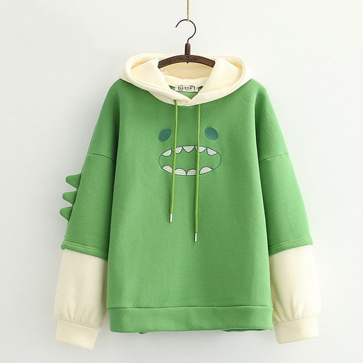 Sudadera con Capucha Color Block y Forro Polar Cálido - Image 10