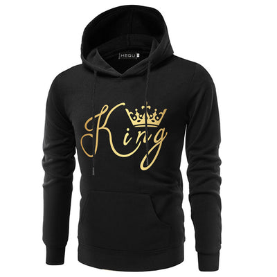 Sudadera con Capucha Estampado Rey y Reina para Parejas - Image 17