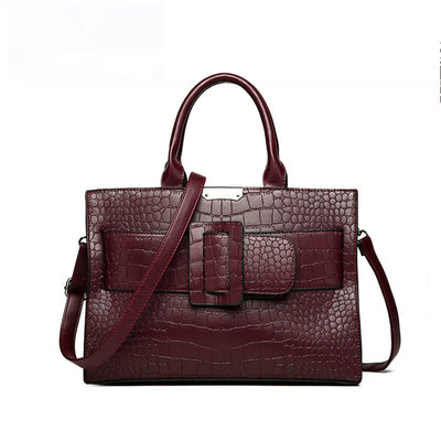 Bolso Bandolera Efecto Cocodrilo con Gran Capacidad - Image 7