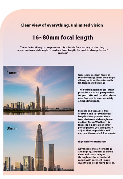 Cámara Mirrorless Digital con Lente Ultra Gran Angular para Creadores de Contenido - Image 18