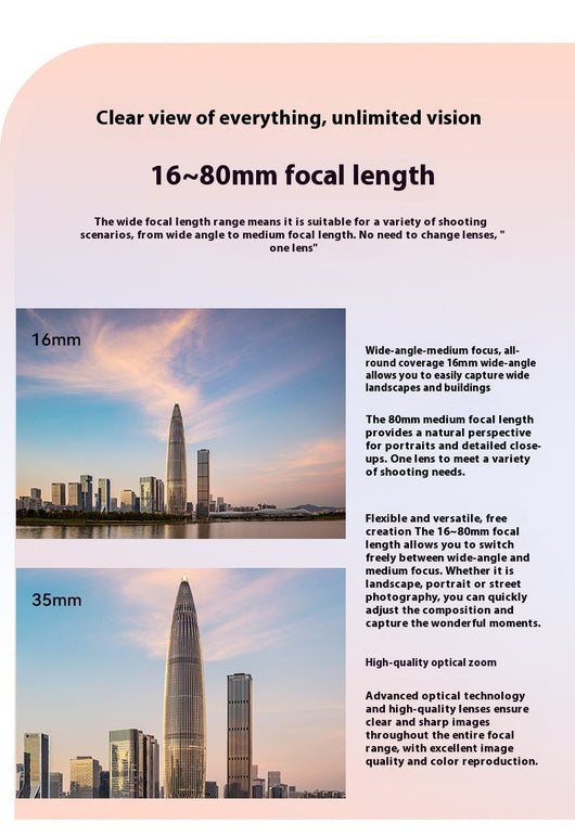 Cámara Mirrorless Digital con Lente Ultra Gran Angular para Creadores de Contenido - Image 18
